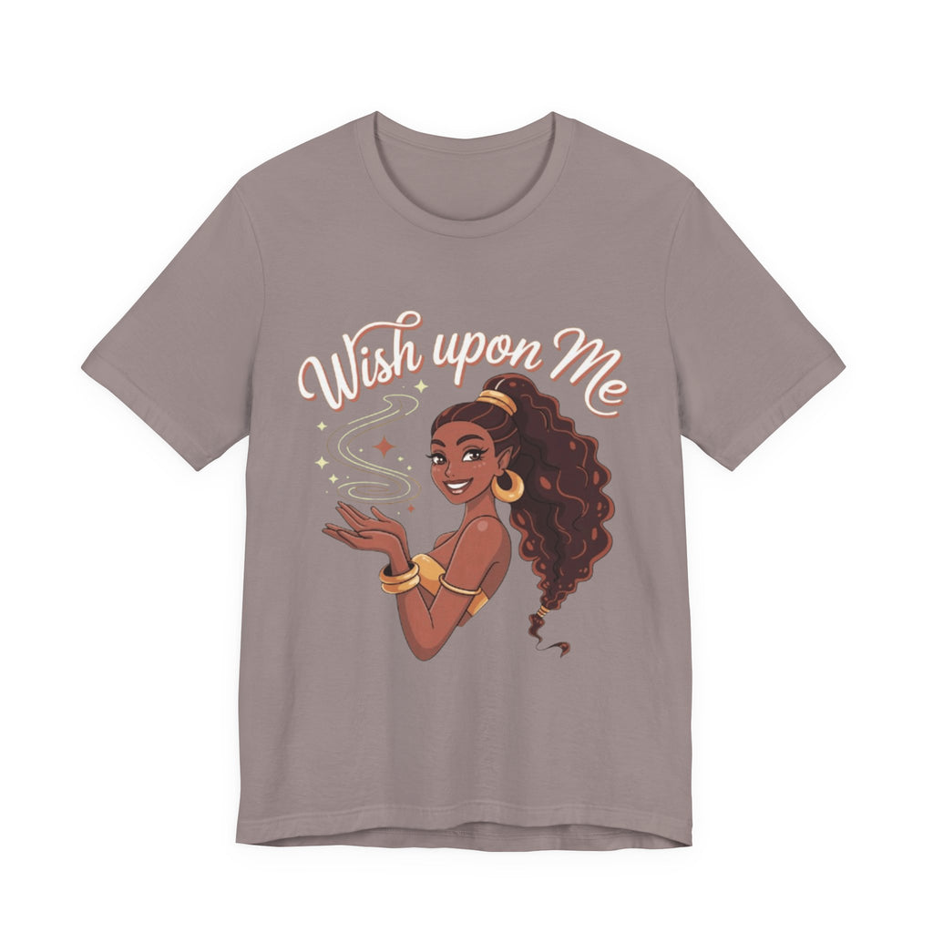 Wish Upon Me Tee, Inspirational T-Shirt, Cute Graphic Tee, Unisex Short Sleeve Shirt, Gift for Dreamers, Casual Wear