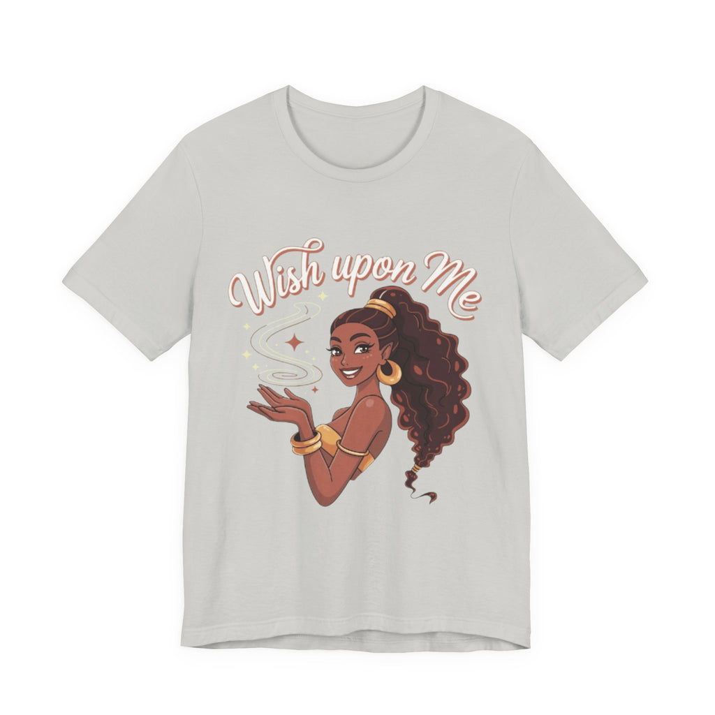 Wish Upon Me Tee, Inspirational T-Shirt, Cute Graphic Tee, Unisex Short Sleeve Shirt, Gift for Dreamers, Casual Wear