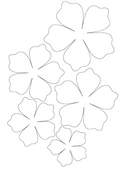 3D Paper Flower Petal Templates | Printable DIY Floral Cutouts