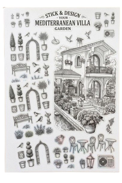 Stick and Design Mediterranean Villa Garden
Transform your outdoor space into a luxurious sanctuary with the Stick and Design Mediterranean Villa Garden collection.